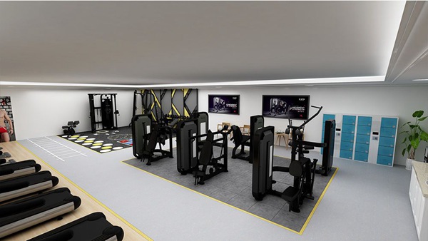 120平方健身房配置方案-广西Z6.COM-尊龙集团体育健身器材有限公司